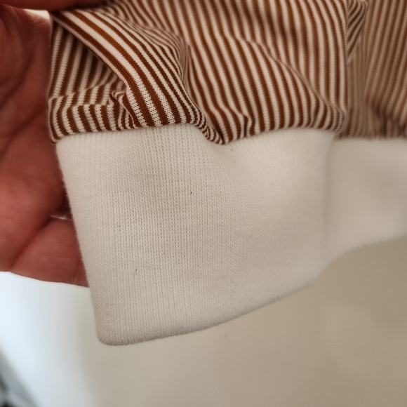 Van Cort Mens White Brown Short Sleeve Shirt Vintage Grandpacore Grandpa Polo Lg - Picture 6 of 8